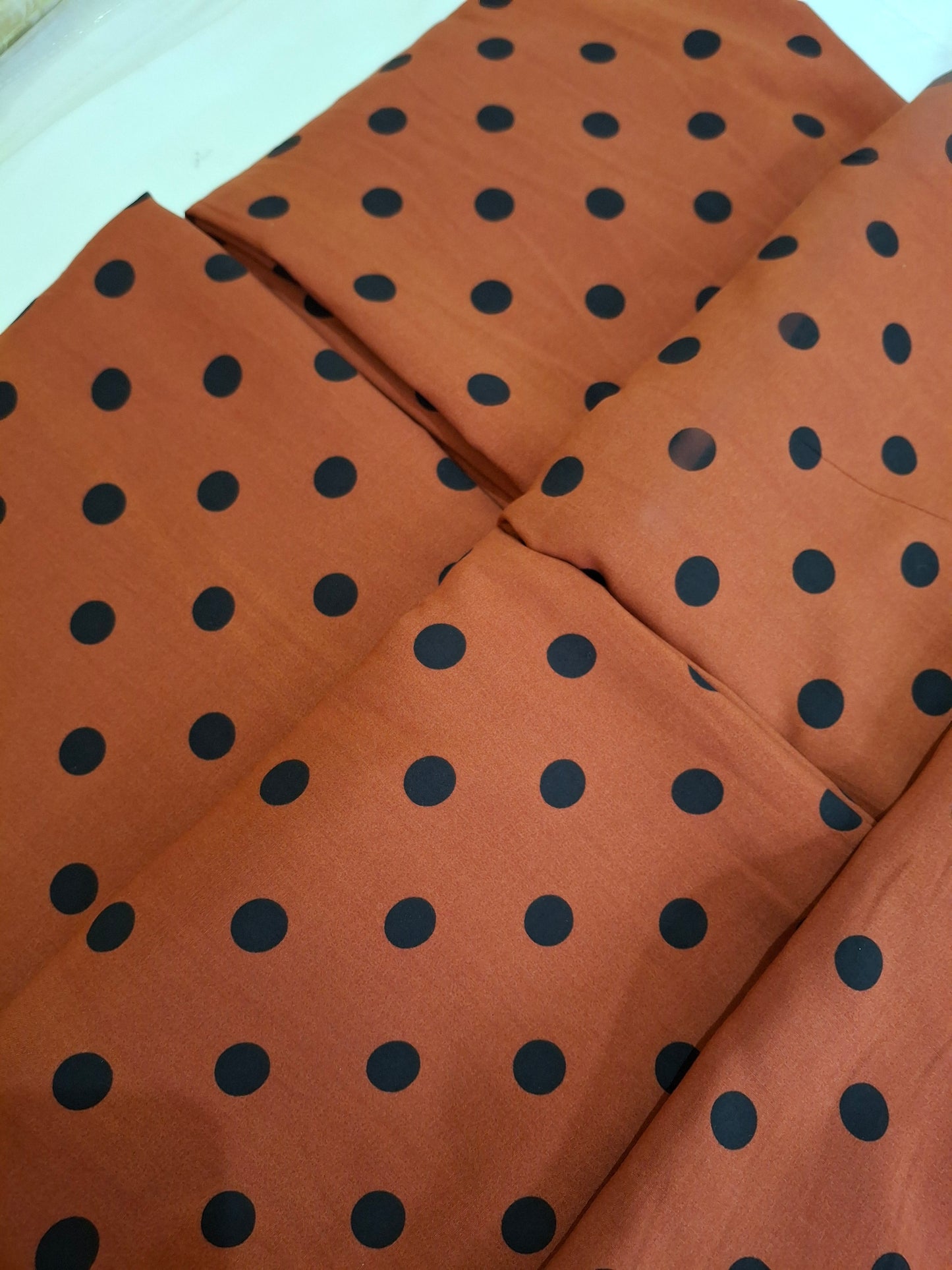 Viscose Polka Dot Fabric(4- meters)