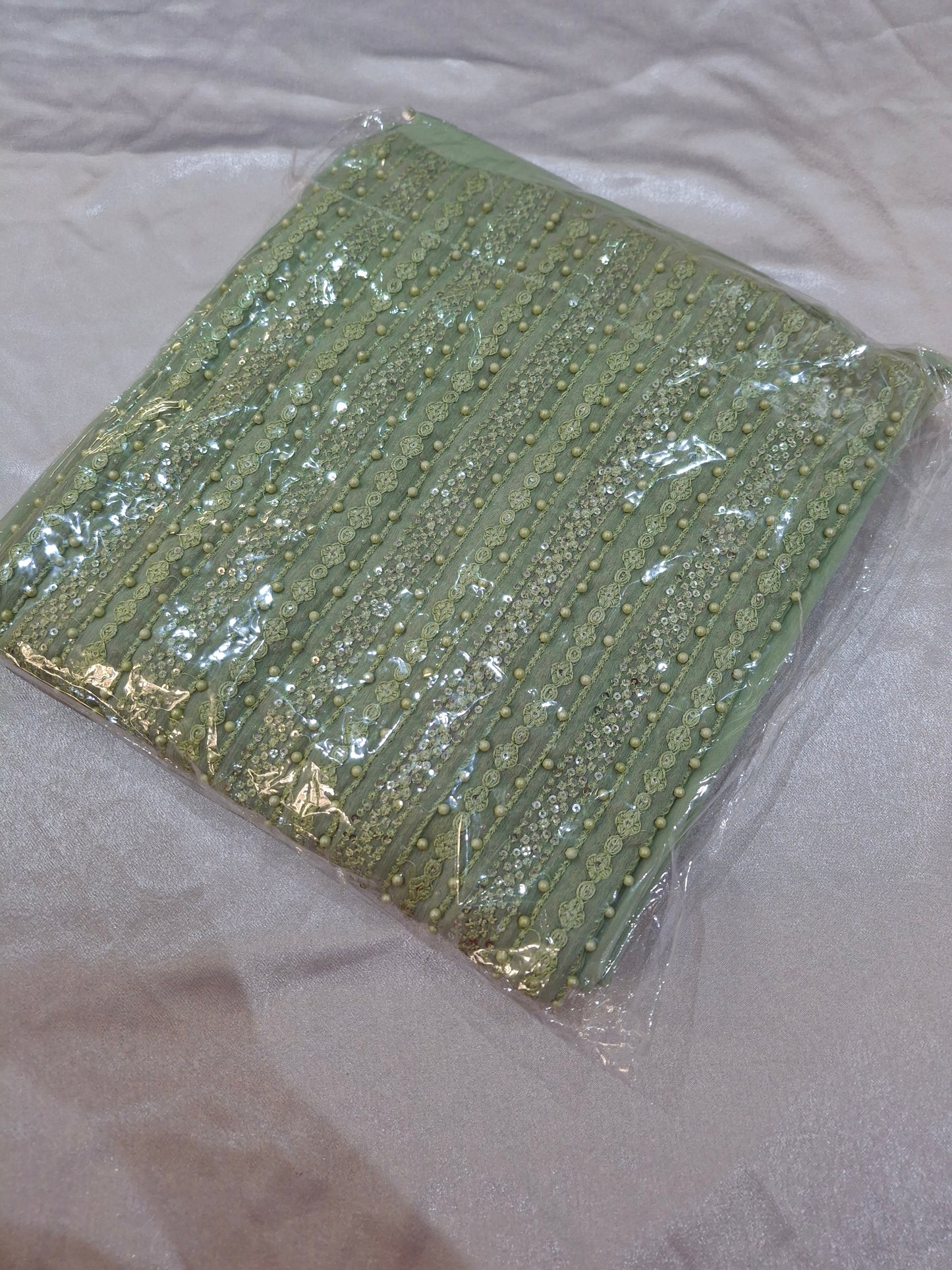 Pure Chiffon Unstitched Dress,4 piece suit set