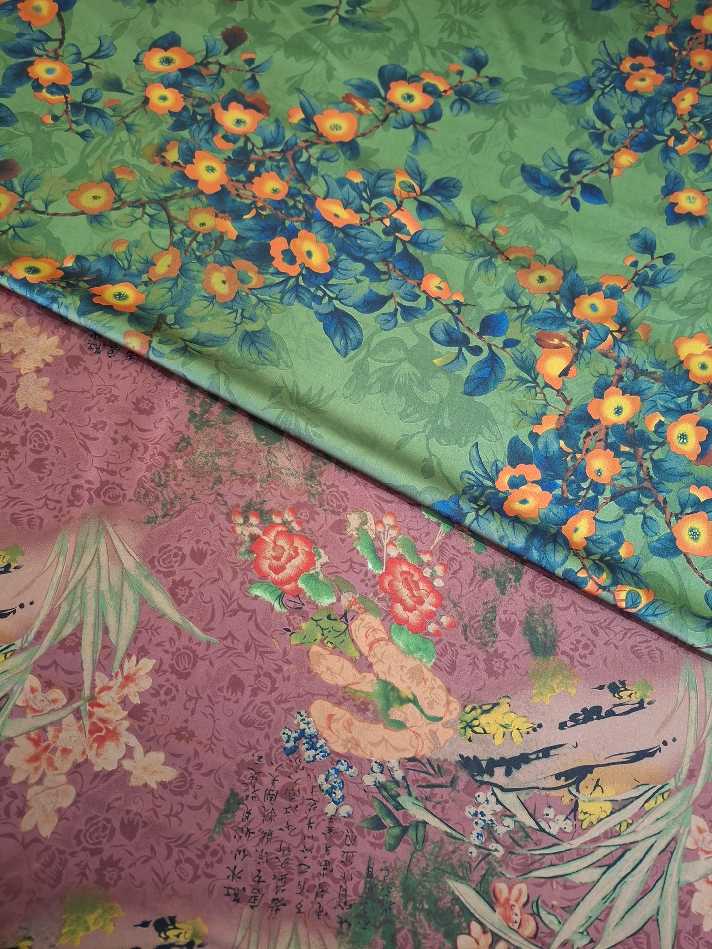 Printed Silk High Quality Full Suit Set,4 Meters Each,60"width