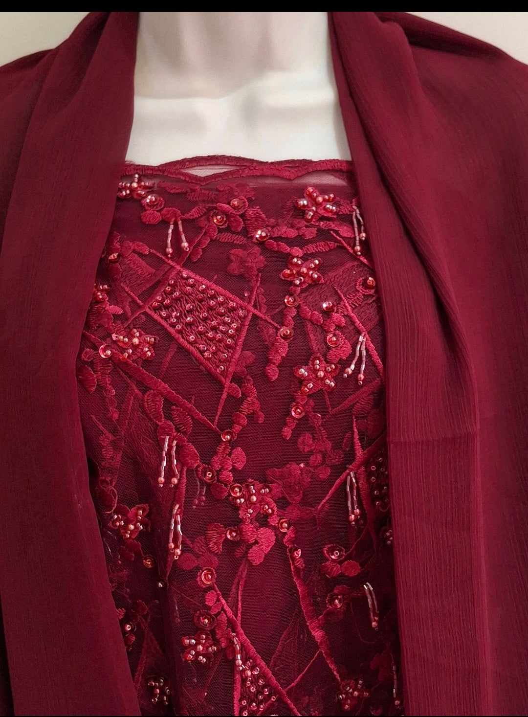 Cut dana,Luxurious Sequins Multicolour Heavy Net,4 piece suit set